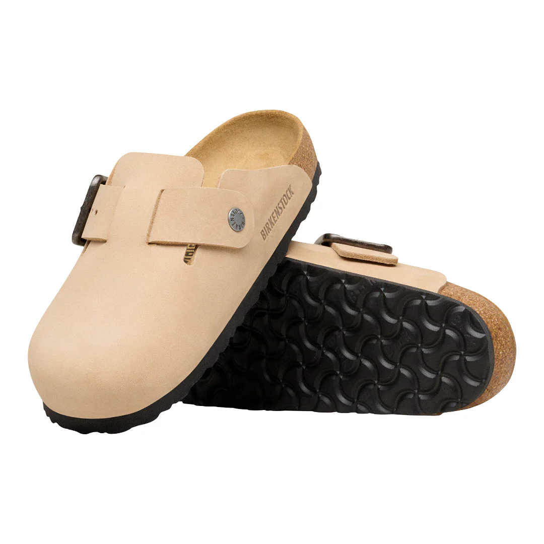 Birkenstock Boston Wire Buckle Nubuck Leather Clogs - Regular/Wide - Image 5
