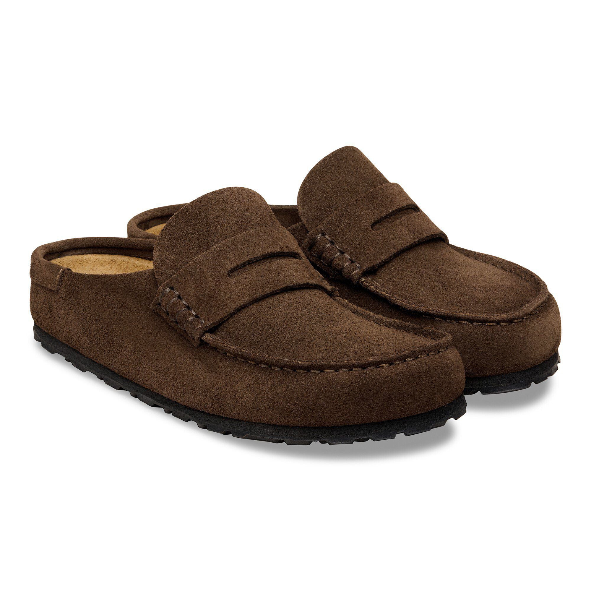 Birkenstock Naples Wrapped Suede Leather Clogs - Regular/Wide - Image 5