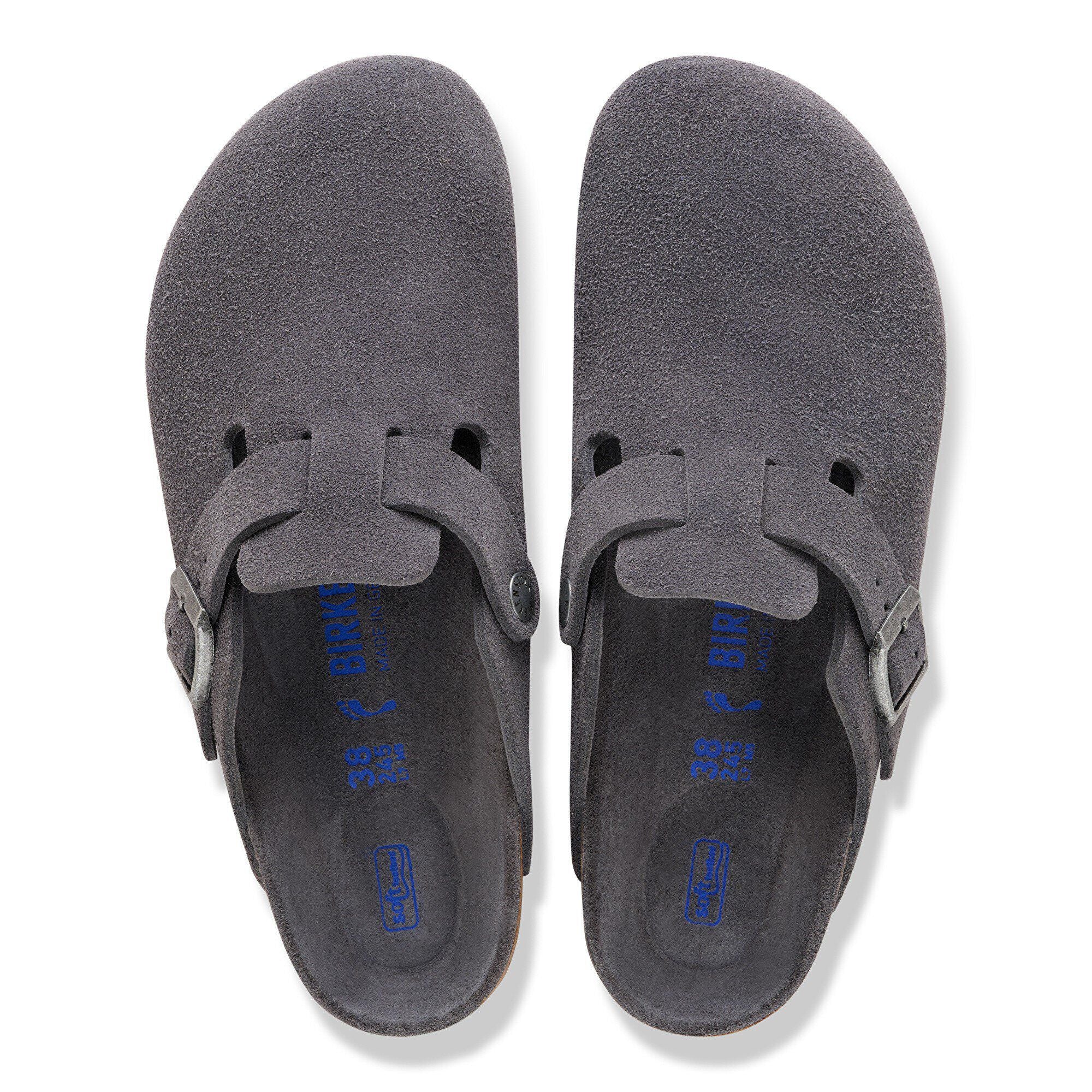 Birkenstock Boston Soft Footbed Suede Leather Clogs - Image 4
