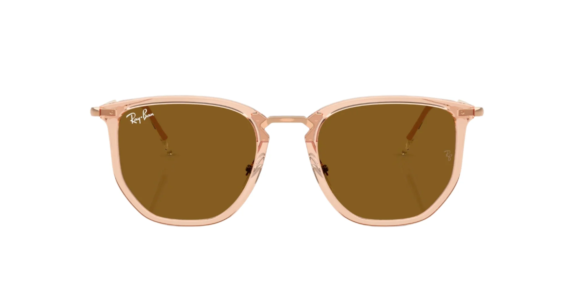 Ray-Ban Non-Polarized Sunglasses - Transparent Beige/Brown - Image 2