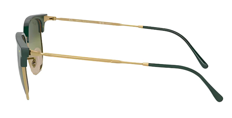 Ray-Ban New Clubmaster Polarized Sunglasses - Polished Green/Polar Green - Image 3