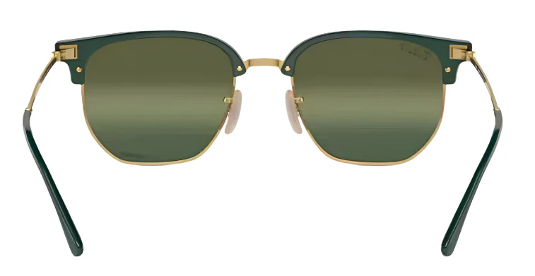 Ray-Ban New Clubmaster Polarized Sunglasses - Polished Green/Polar Green - Image 4