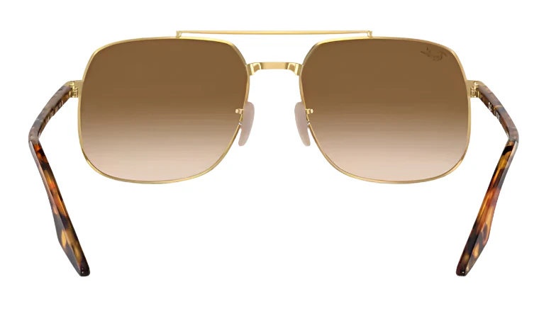 Ray-Ban RB3699 Polarized Sunglasses - Arista Gold/Brown Clear Gradient - Image 4
