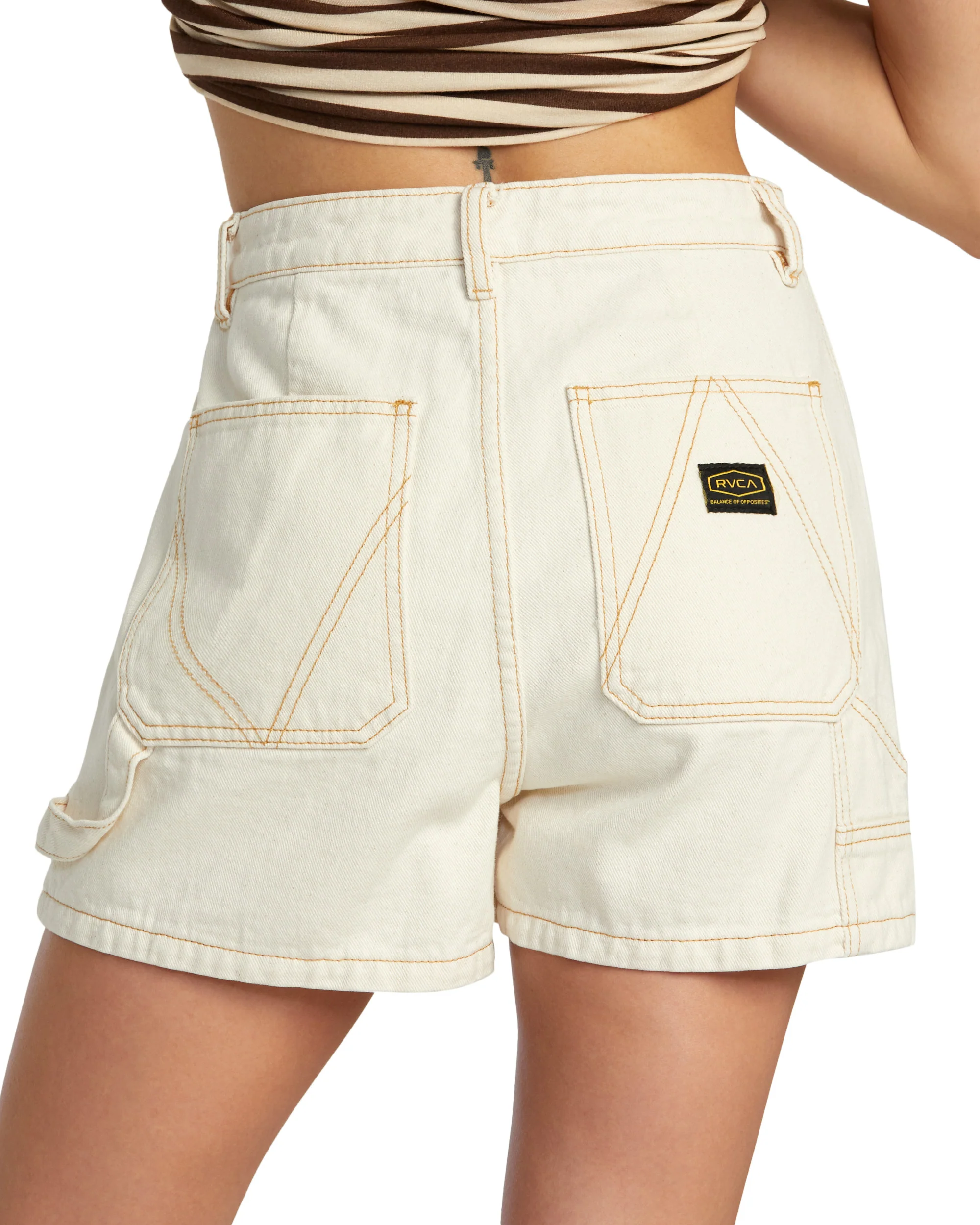 RVCA Womens Recession Denim Shorts - Image 2
