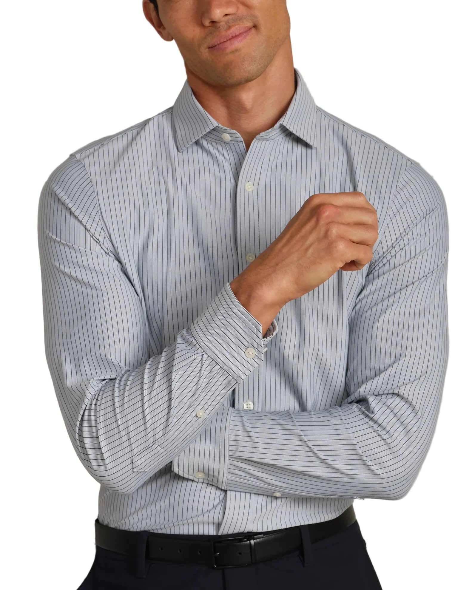 Rhone Mens Commuter Semi-Spread Collar Long Sleeve Shirt - Image 2