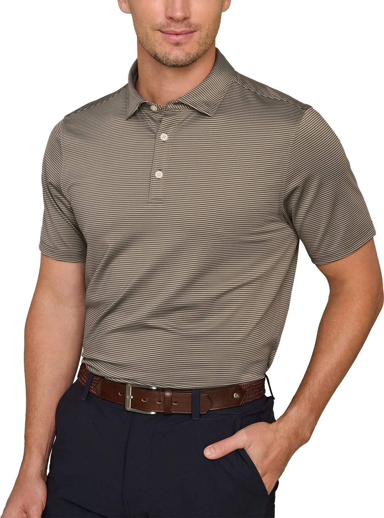 Rhone Mens Drive Time Short Sleeve Polo Shirt - Image 2