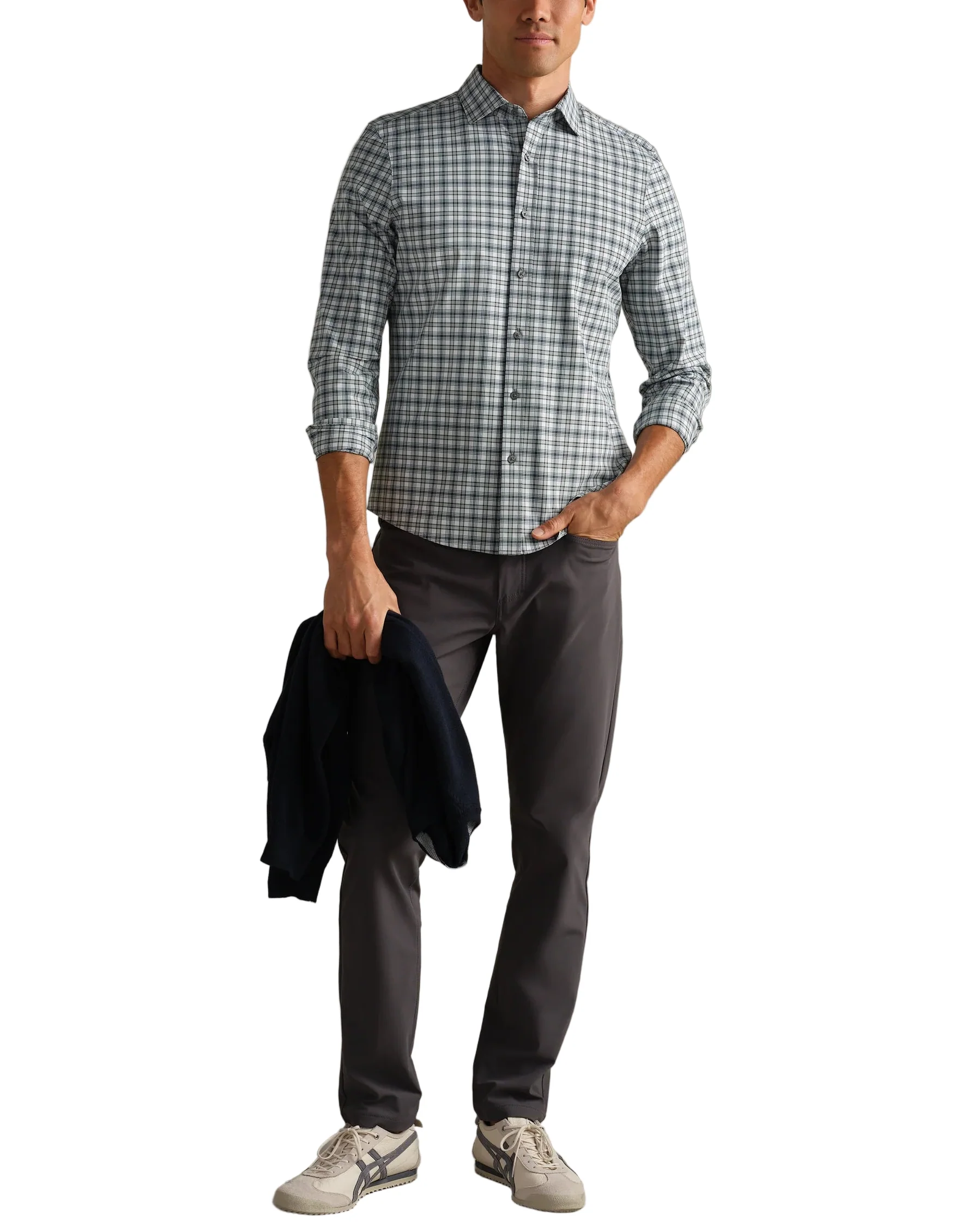Rhone Mens State of Mind Slim Fit Long Sleeve Shirt - Image 5