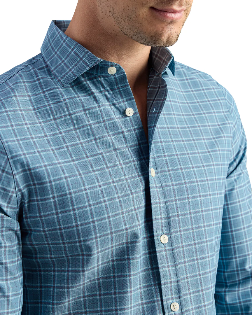 Rhone Mens State of Mind Slim Fit Long Sleeve Shirt - Image 5