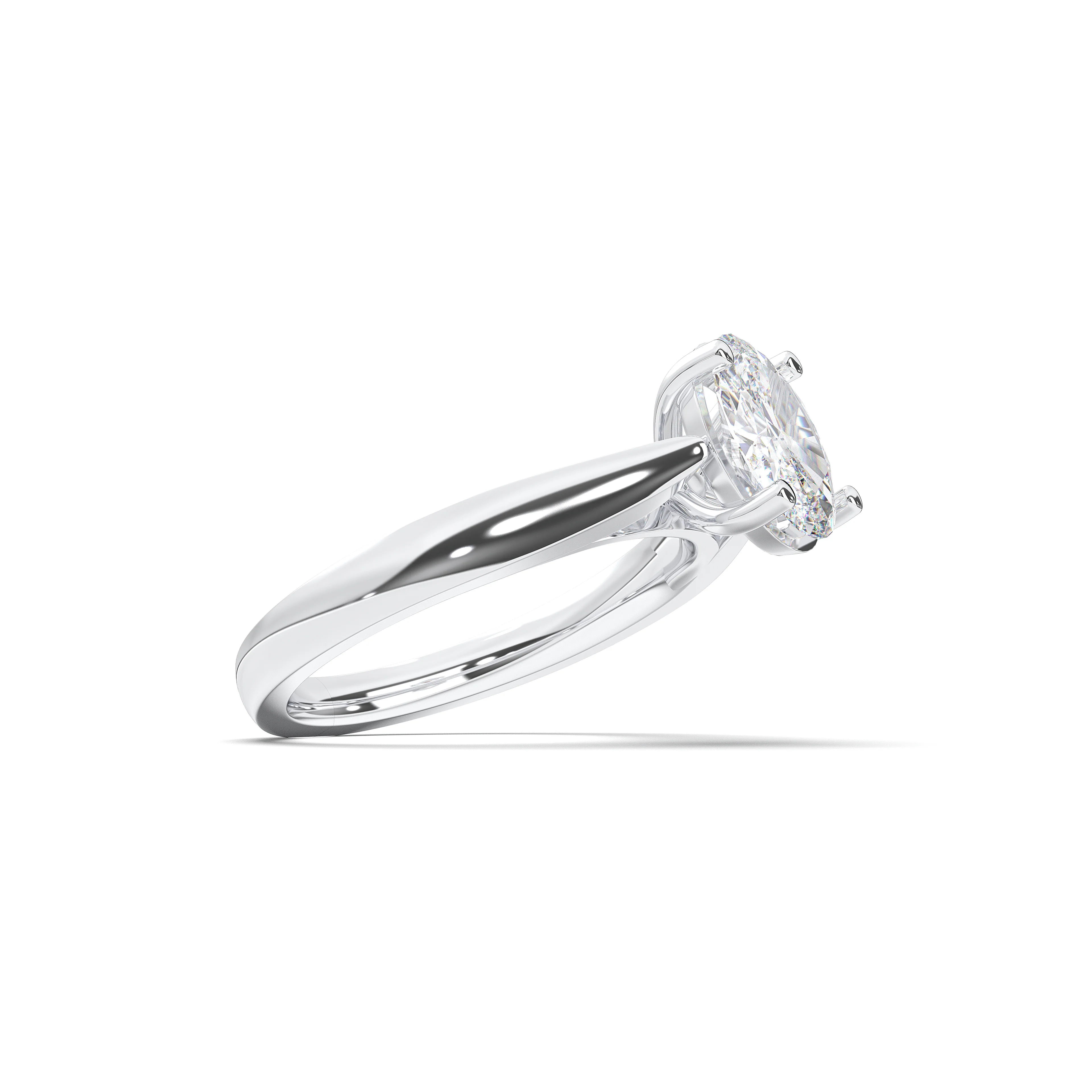 Badgley Mischka 2.00 CTW Oval Solitaire Lab-Grown Diamond Ring - Size 7 - Image 2
