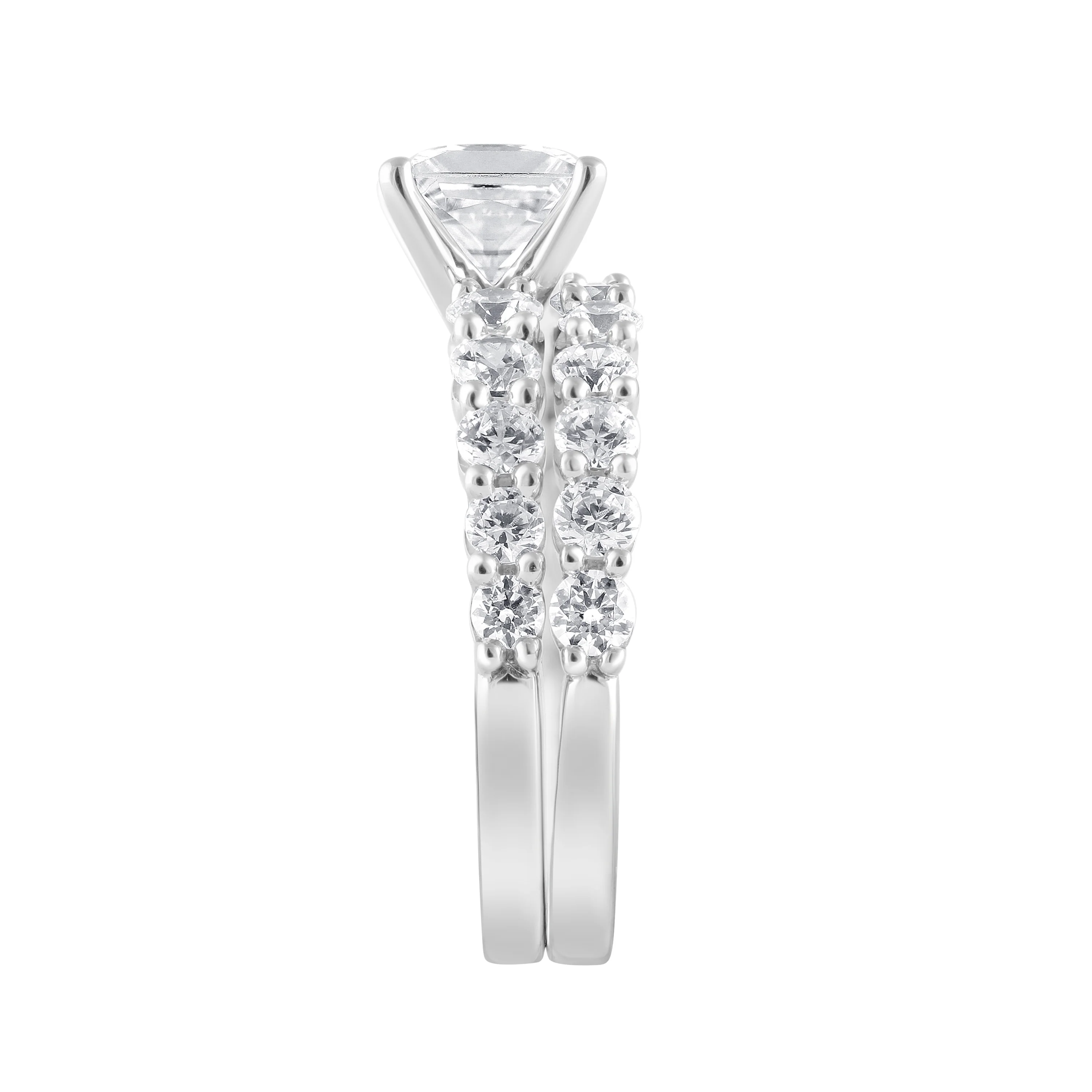 Badgley Mischka 3.40 CTW Pear Shape Lab-Grown Diamond 10K Gold Ring - Size 7 - Image 2