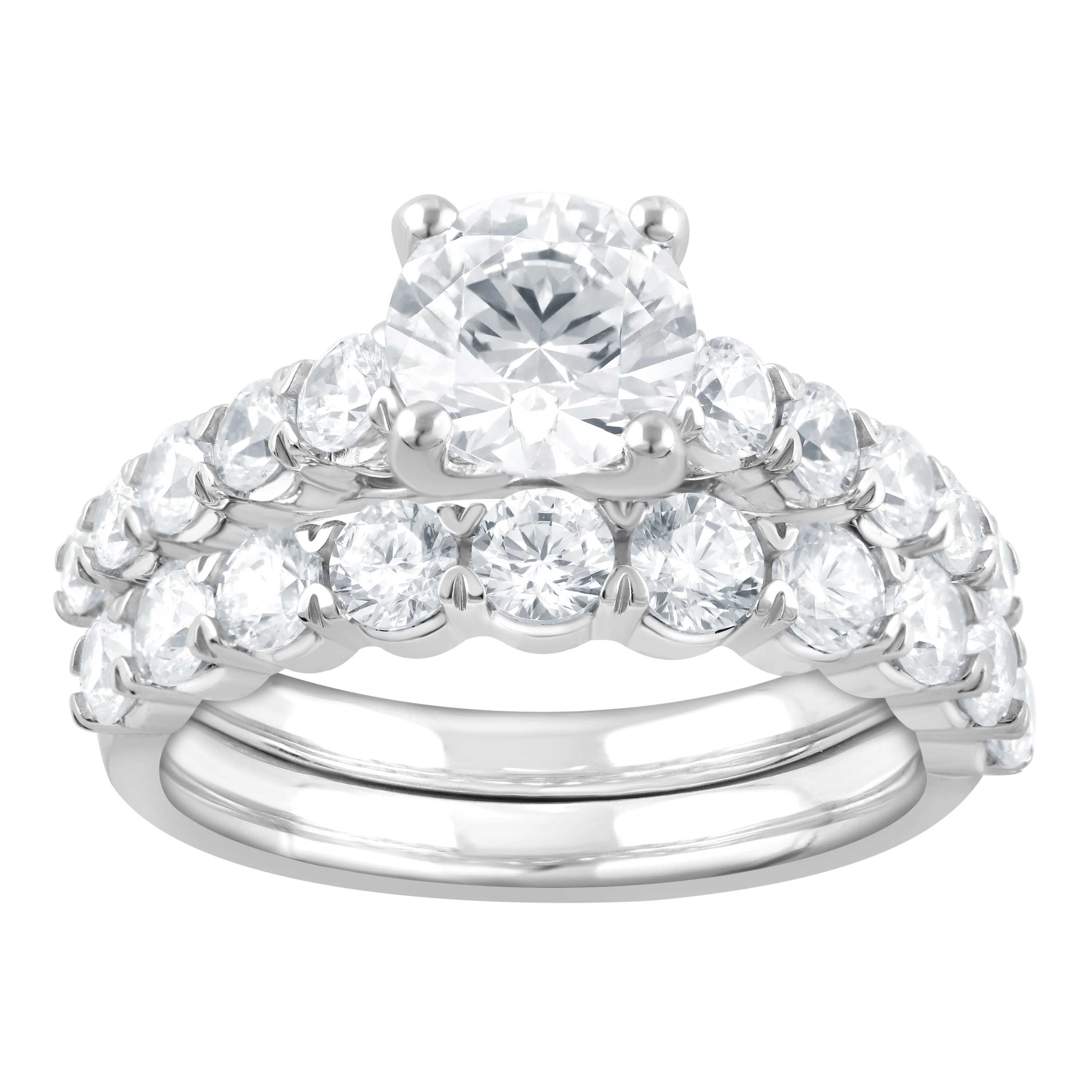 Badgley Mischka 3.25 CTW Lab-Grown Diamond 10K Gold Bridal Ring Set - Size 7 - Image 2