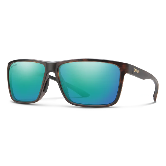 Smith Riptide Matte Tortoise Frame - ChromaPop Polarized Opal Mirror Lens - Polarized Sunglasses