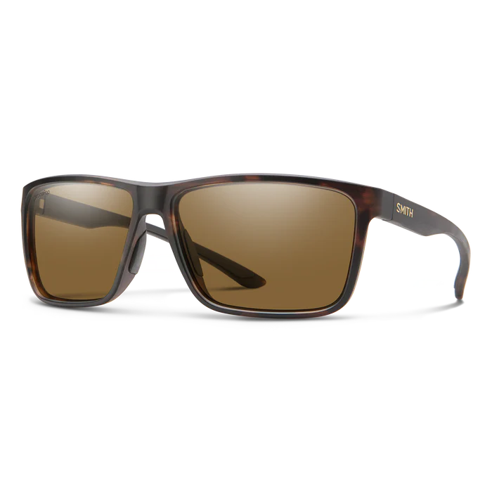 Smith Riptide Matte Tortoise Frame - ChromaPop Glass Polarized Brown Lens - Polarized Sunglasses