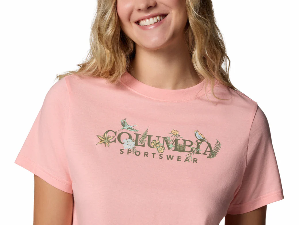 Columbia Womens Rolling Bend Graphic Short Sleeve T-Shirt - Image 4