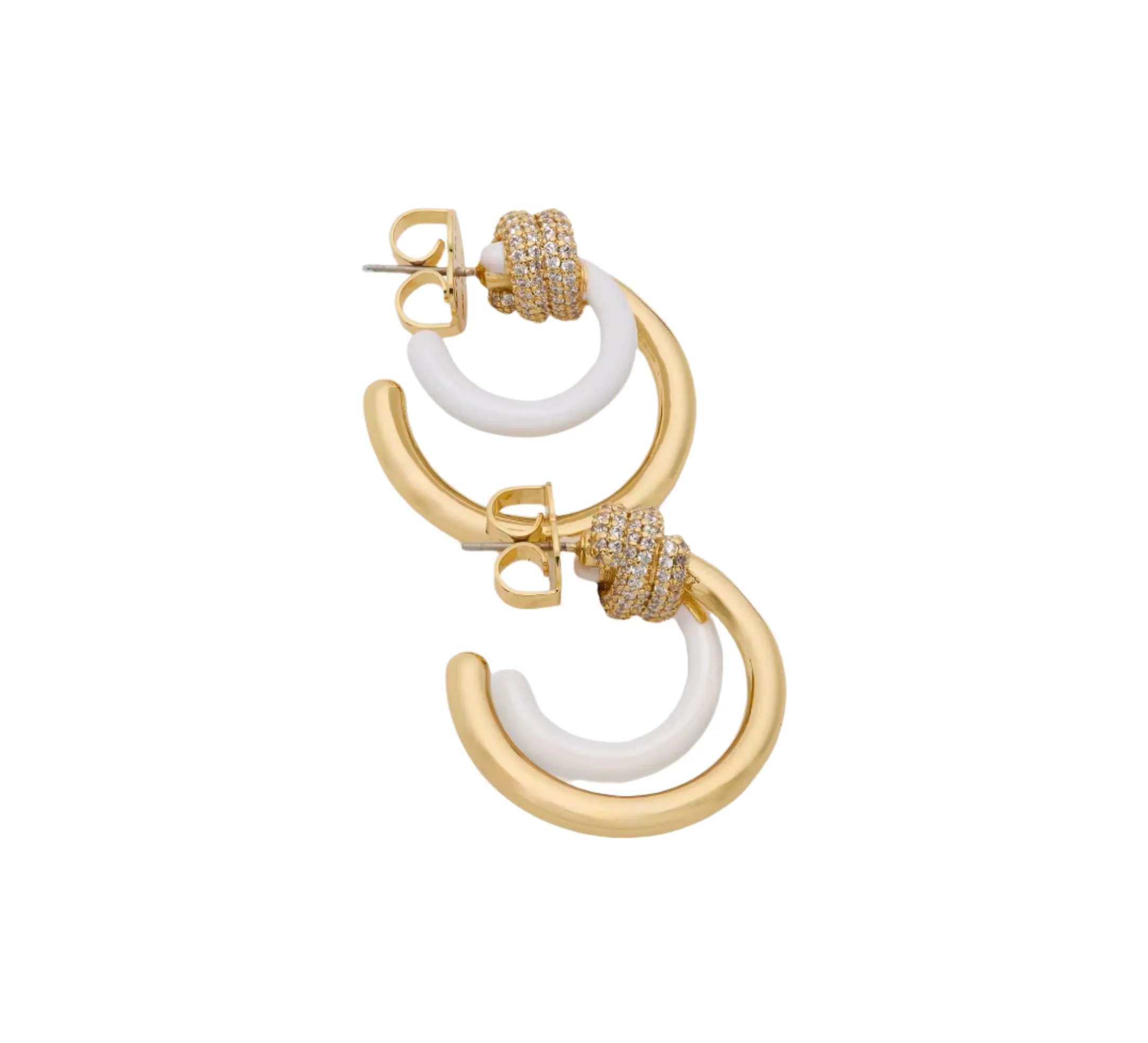 Kate Spade Ropes & Knots Layered Hoop Earrings - Image 2