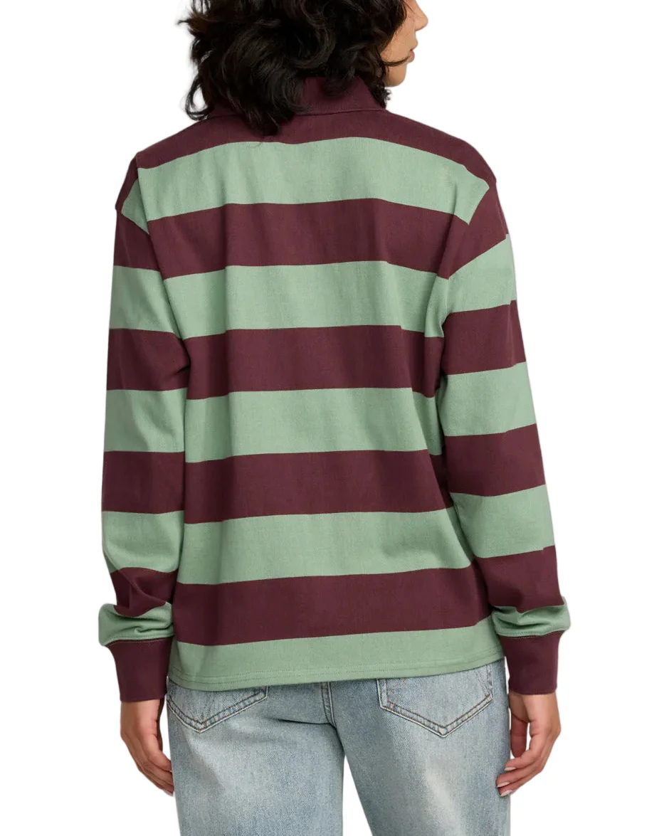 RVCA Womens Rugby Long Sleeve Shirt - Image 2