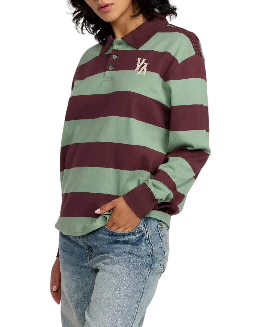 RVCA Womens Rugby Long Sleeve Shirt - Image 3