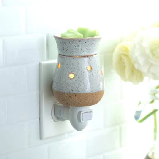Candle Warmers Etc. Rustic White Pluggable Fragrance Warmer - Image 3
