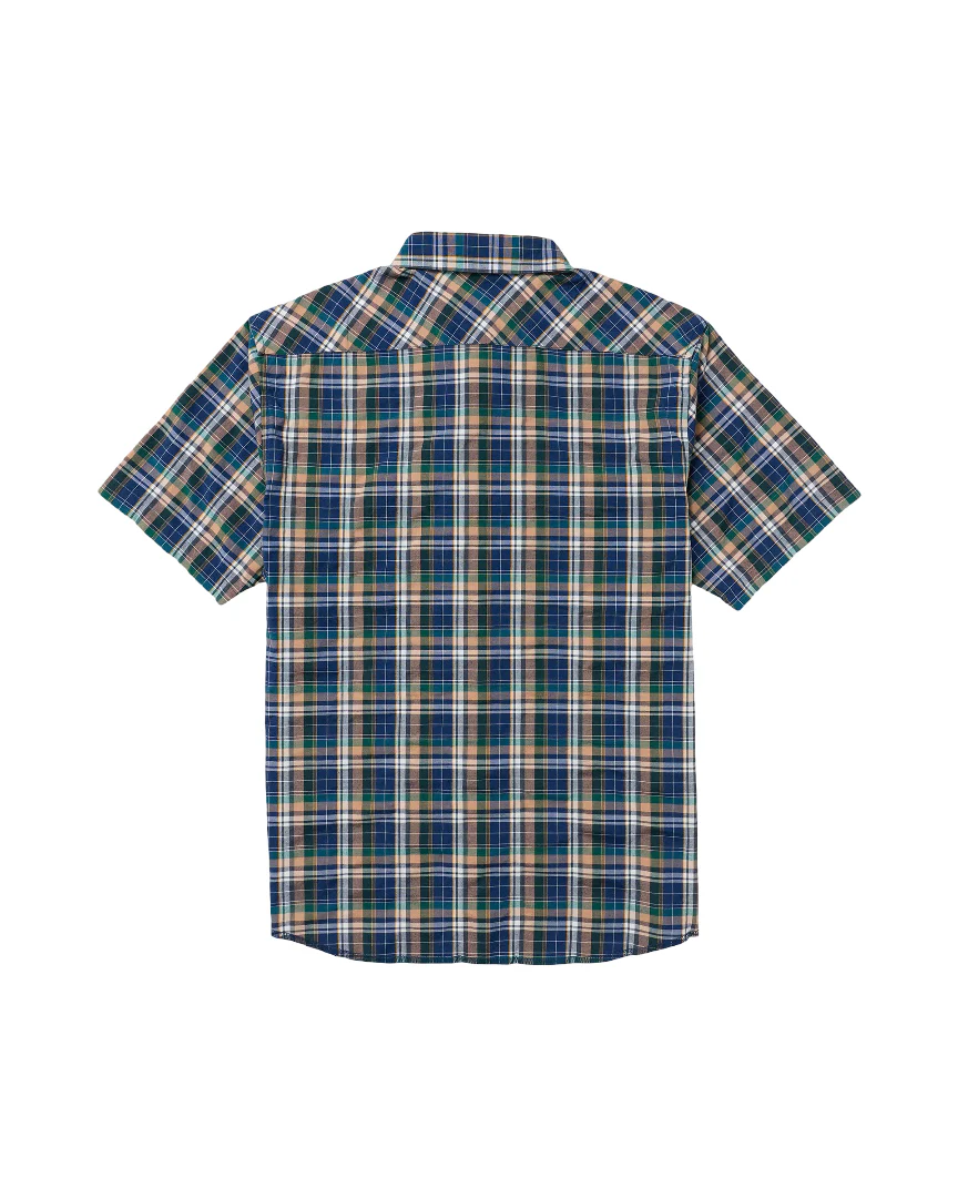 RVCA Mens Dayshift Truckin Plaid Short Sleeve Shirt - Image 2