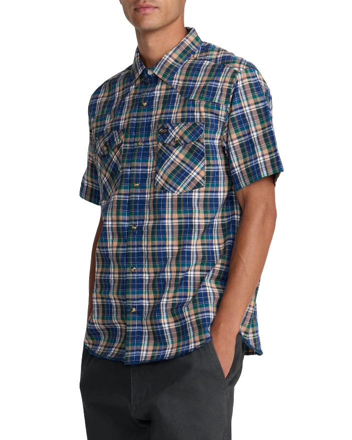 RVCA Mens Dayshift Truckin Plaid Short Sleeve Shirt - Image 5