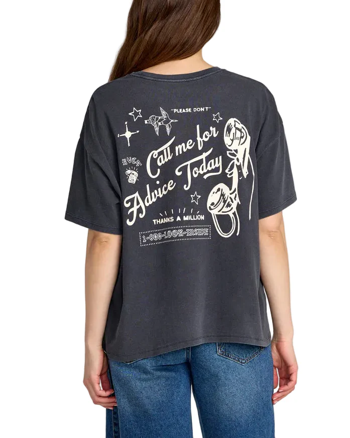 RVCA Womens Move On BF Short Sleeve T-Shirt - Image 2