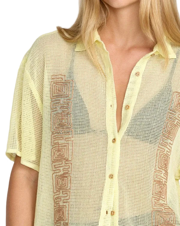 RVCA Womens Sabra Short Sleeve Shirt - Image 3
