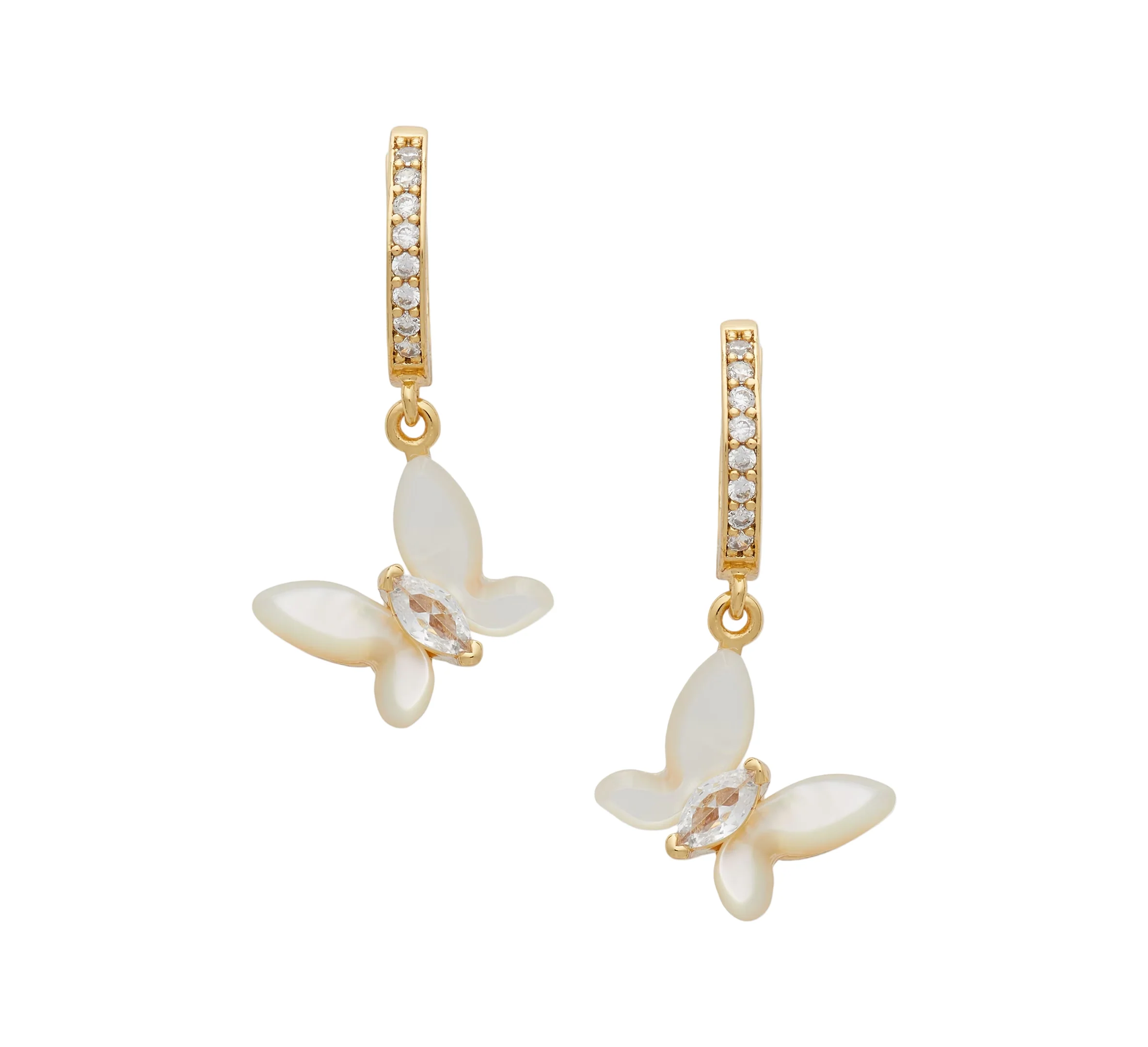 Kate Spade Social Butterfly Huggies Earrings