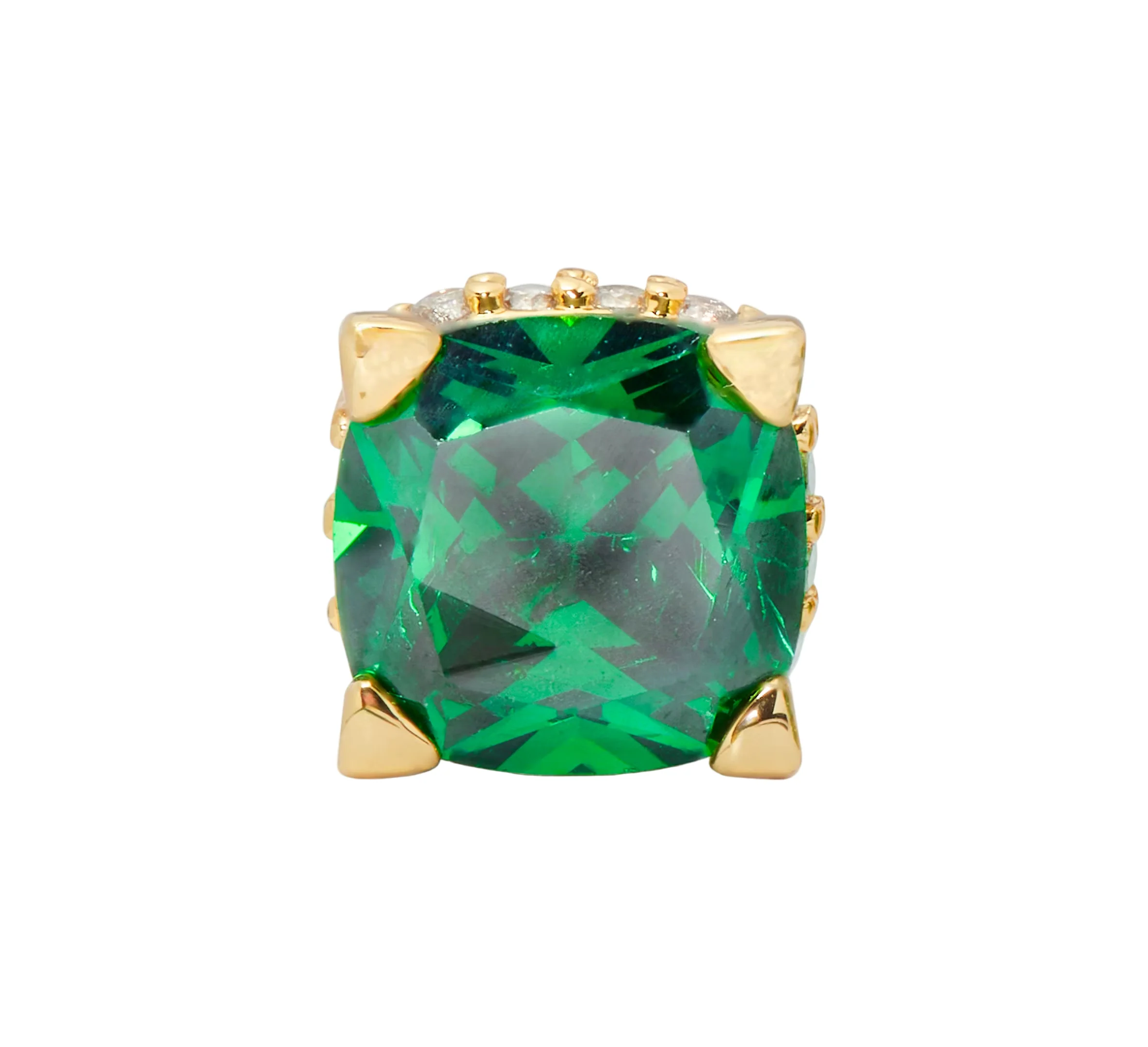 Kate Spade Little Luxuries Green 6mm Square Stud Earrings - Image 2