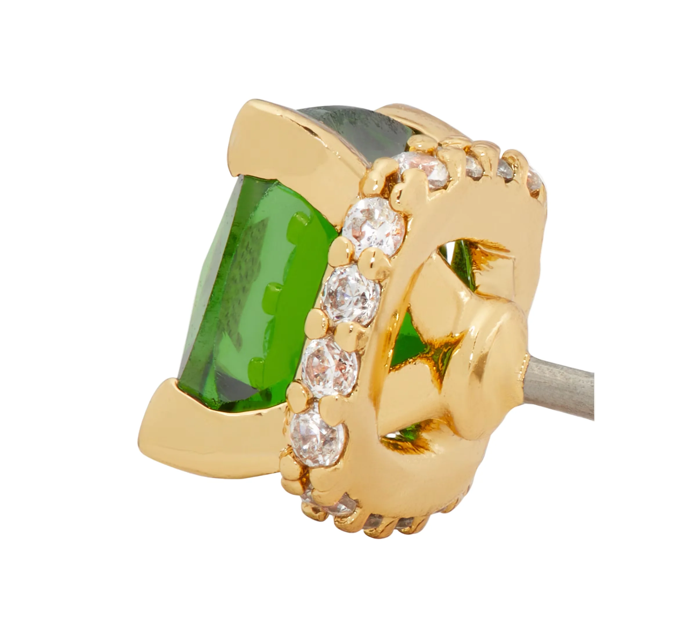 Kate Spade Little Luxuries Green 6mm Square Stud Earrings - Image 3