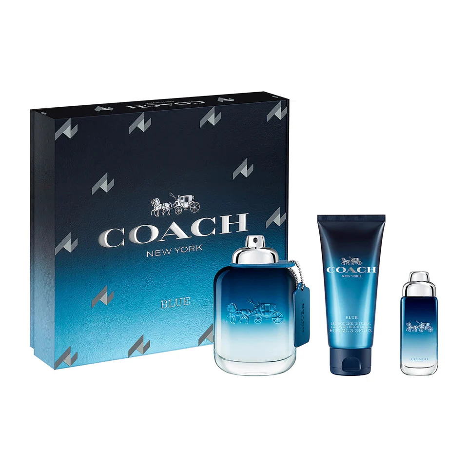 Coach Blue 3-Piece Gift Set