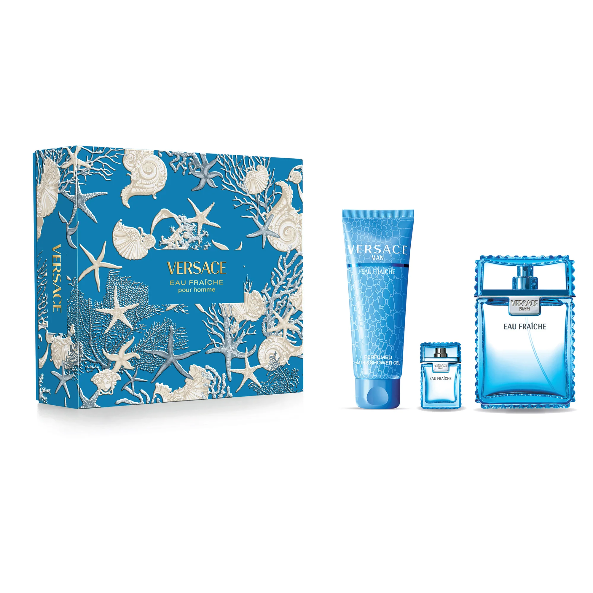 Versace Man Eau Fraiche Eau De Toilette 3-Piece Gift Set