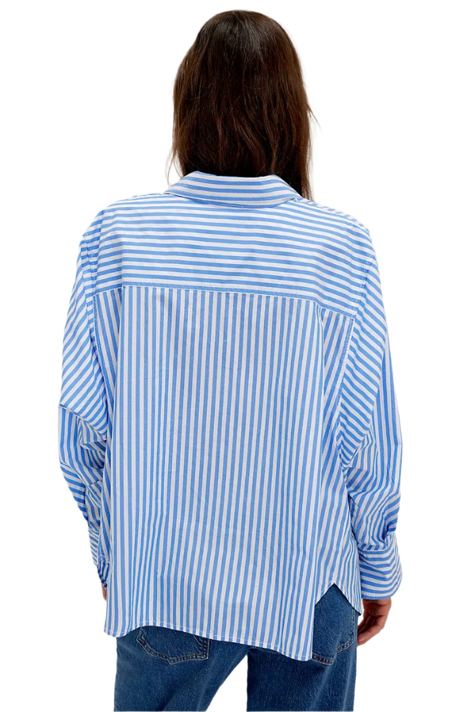 Free People Womens Sabine Striped Articulated Shirt - Image 3
