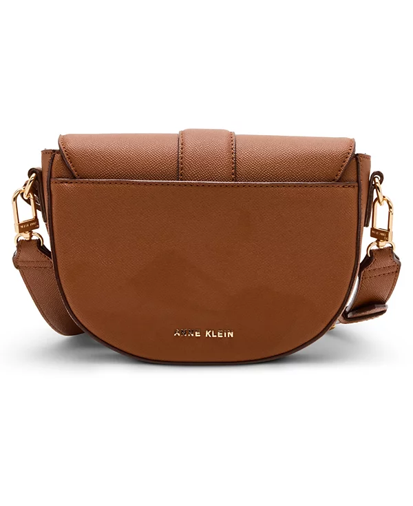 Anne Klein Covered Buckle Saddle Crossbody Handbag - Image 2