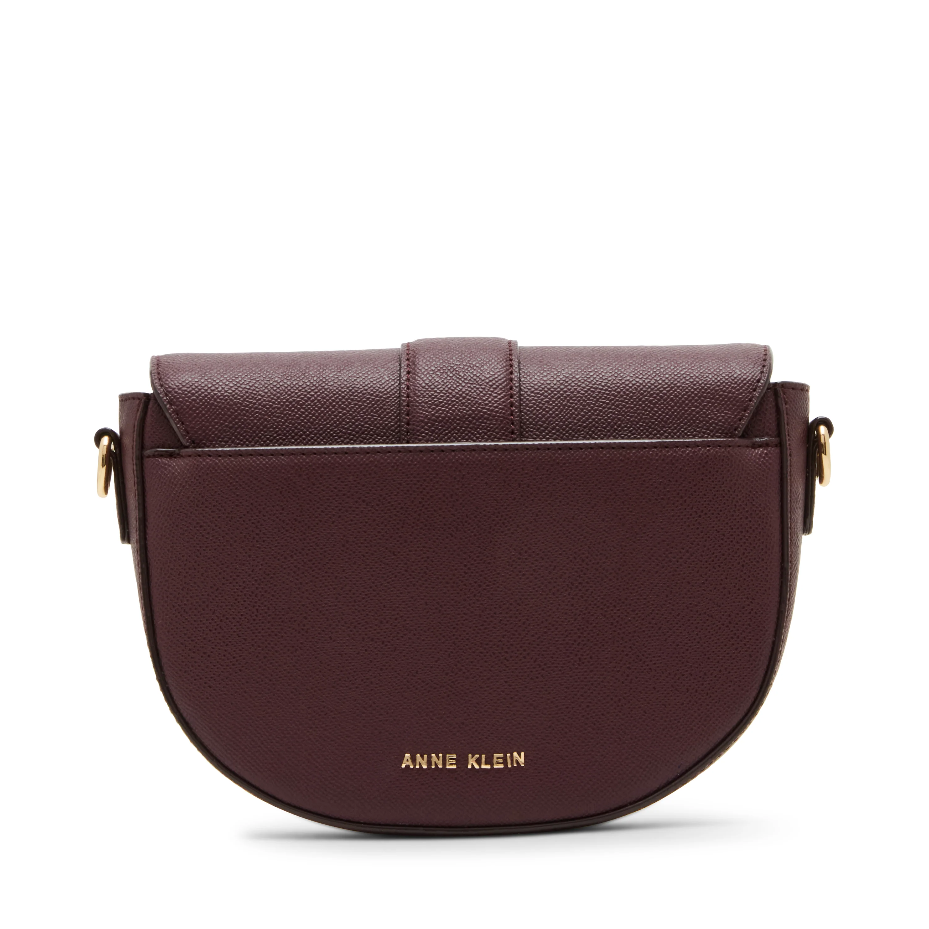 Anne Klein Covered Buckle Saddle Crossbody Handbag - Image 2
