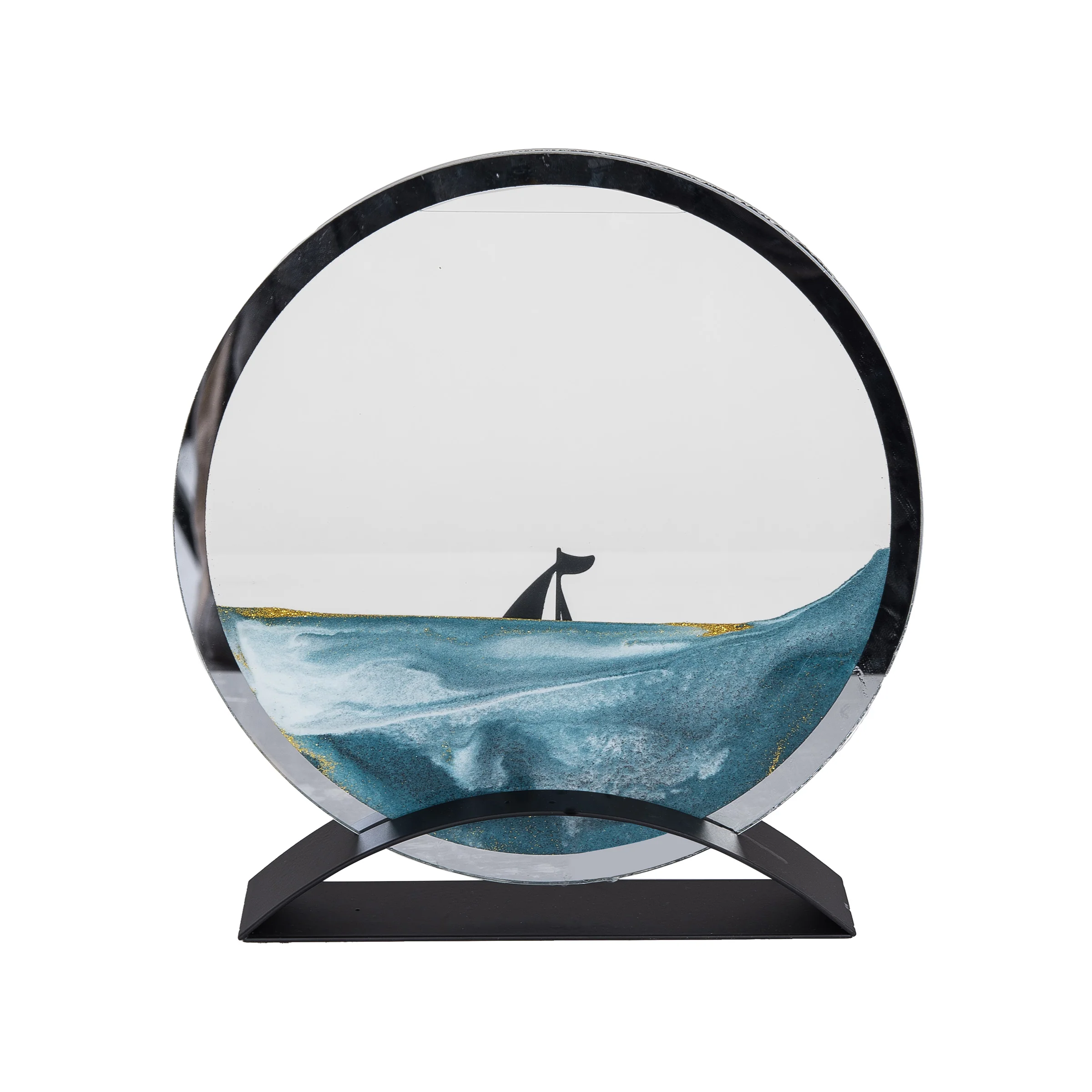 Beachcombers Sailboat Round Sand Art - Image 2