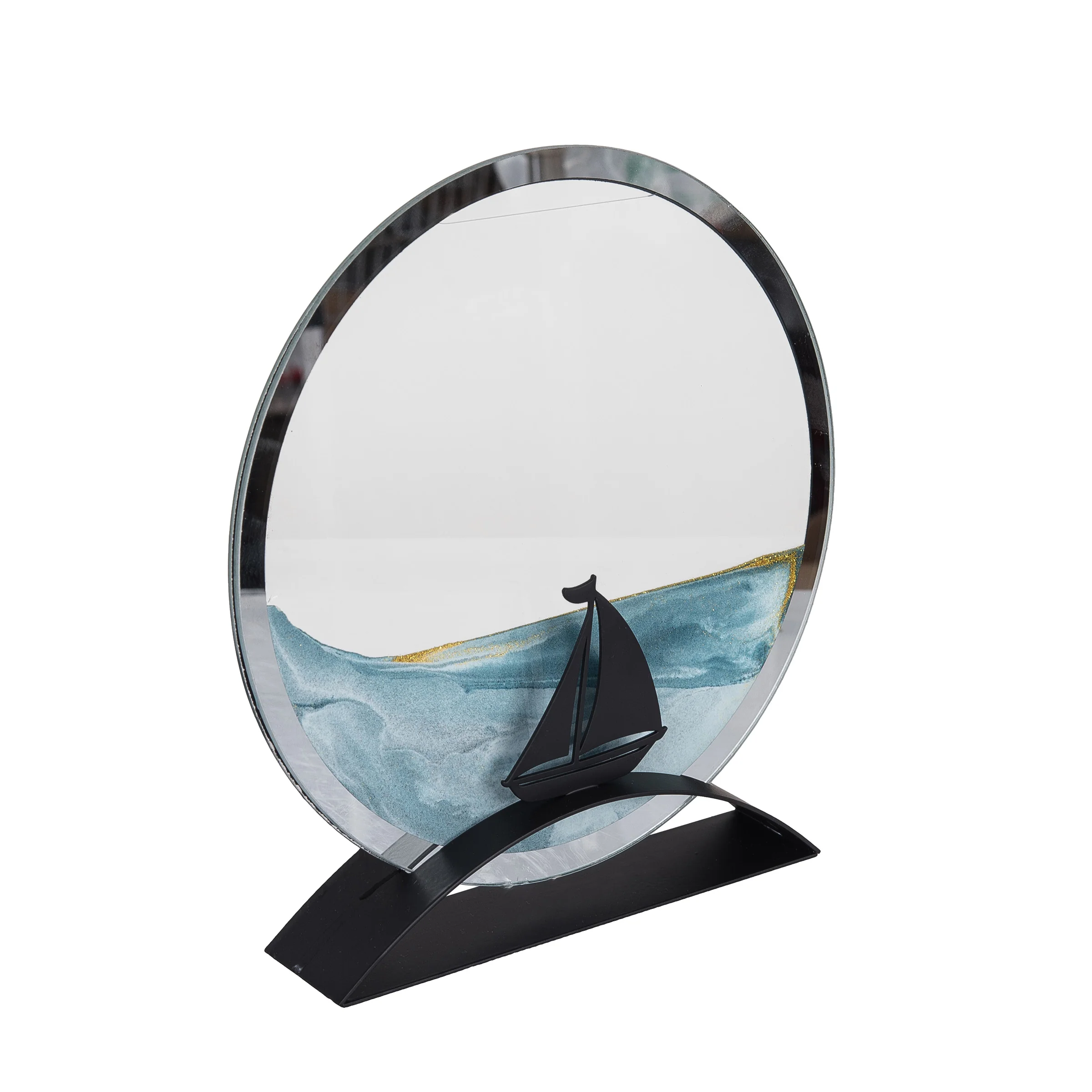 Beachcombers Sailboat Round Sand Art - Image 3