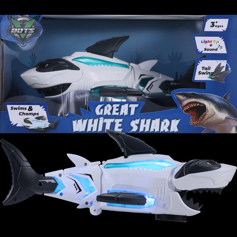 Sakar Robo Battery Operated Light Up Shark - Image 3