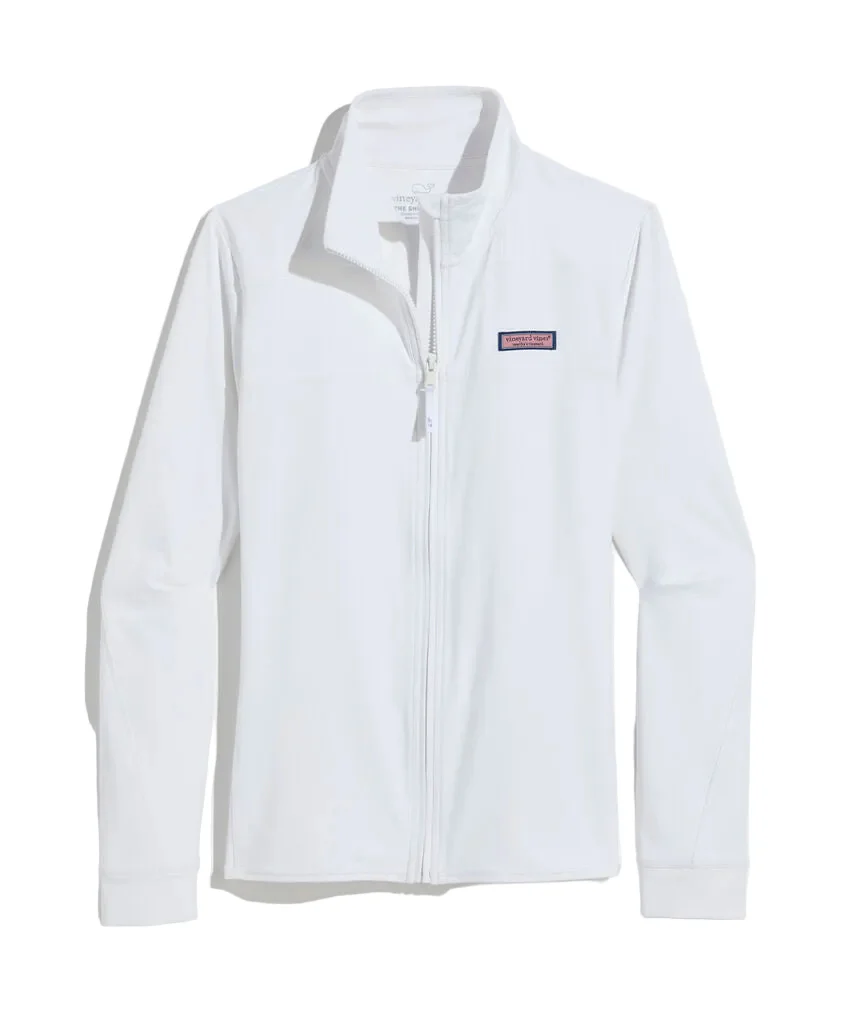 Vineyard Vines Womens Performance Sankaty Full-Zip Shep Shirt Jacket