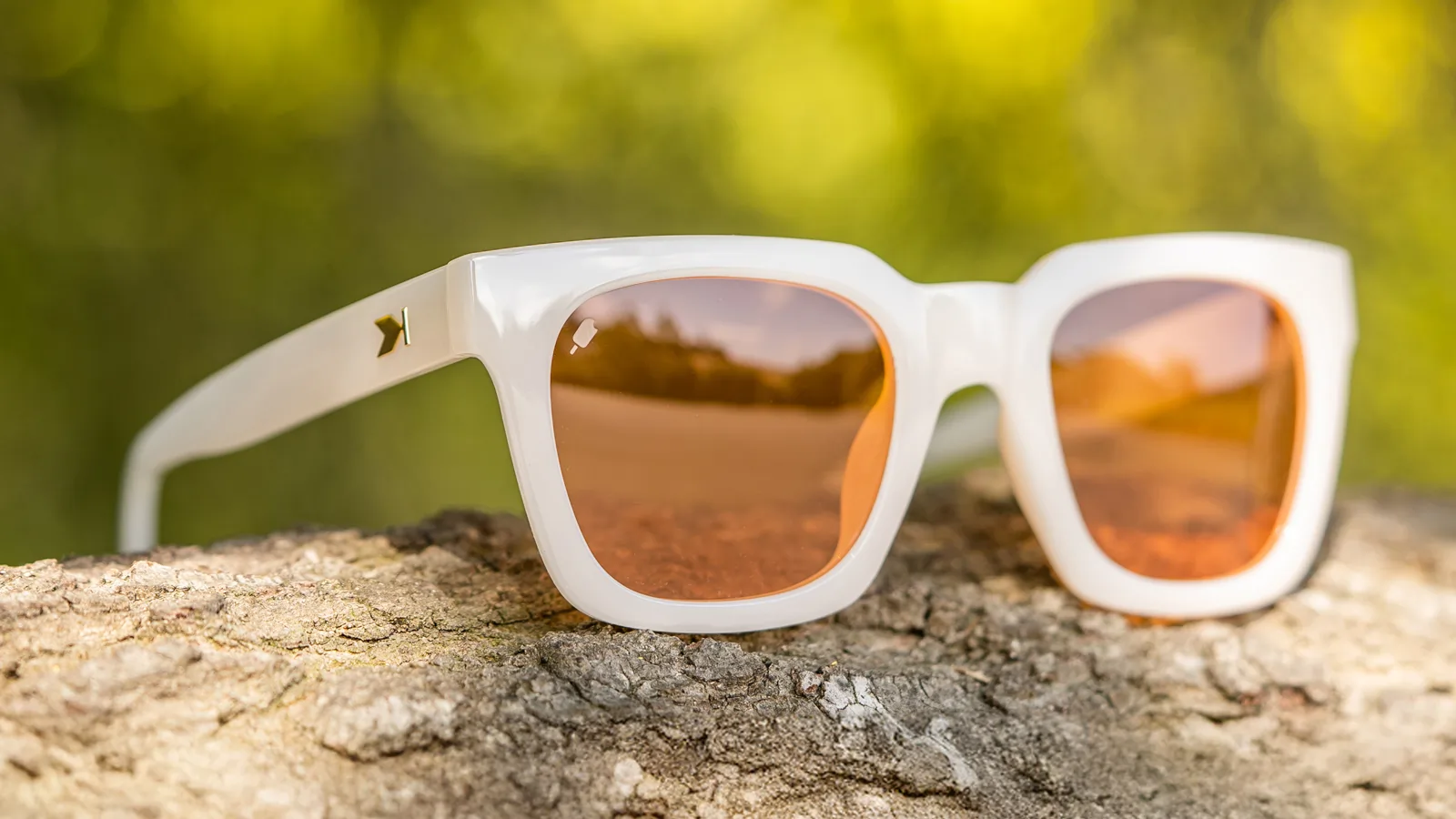 Knockaround Orange Dreamsicle Songbirds Glossy Orange Cream Frame - Tangelo Lens - Polarized Sunglasses - Image 6