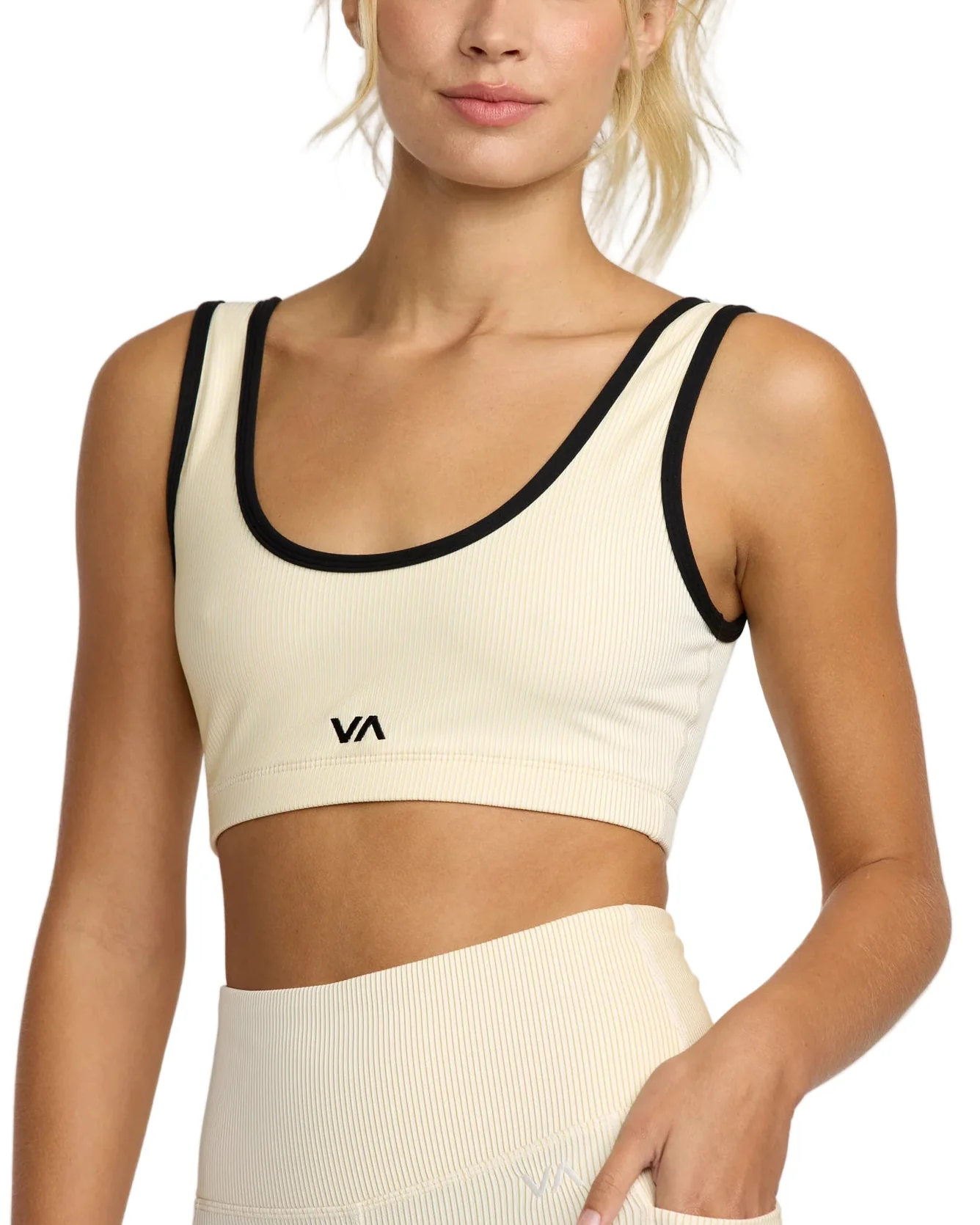 RVCA Womens Scoop Neck Long Line Sports Bra - Image 3