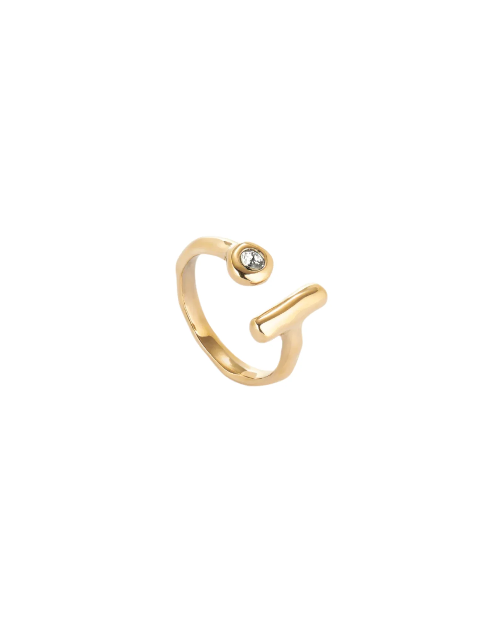 UNOde50 Ser Indomable Annillos Gold-Plated Ring - Size 18