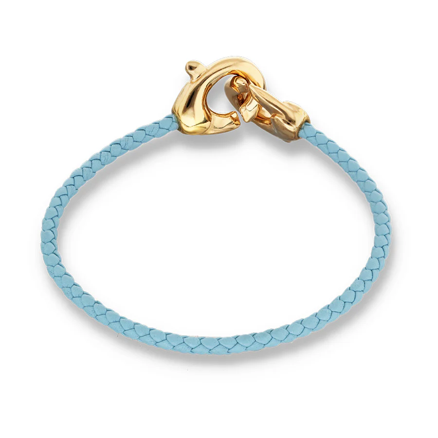 UNOde50 Ser Inseparable Blue Leather Interlock Bracelet - Medium - Image 2