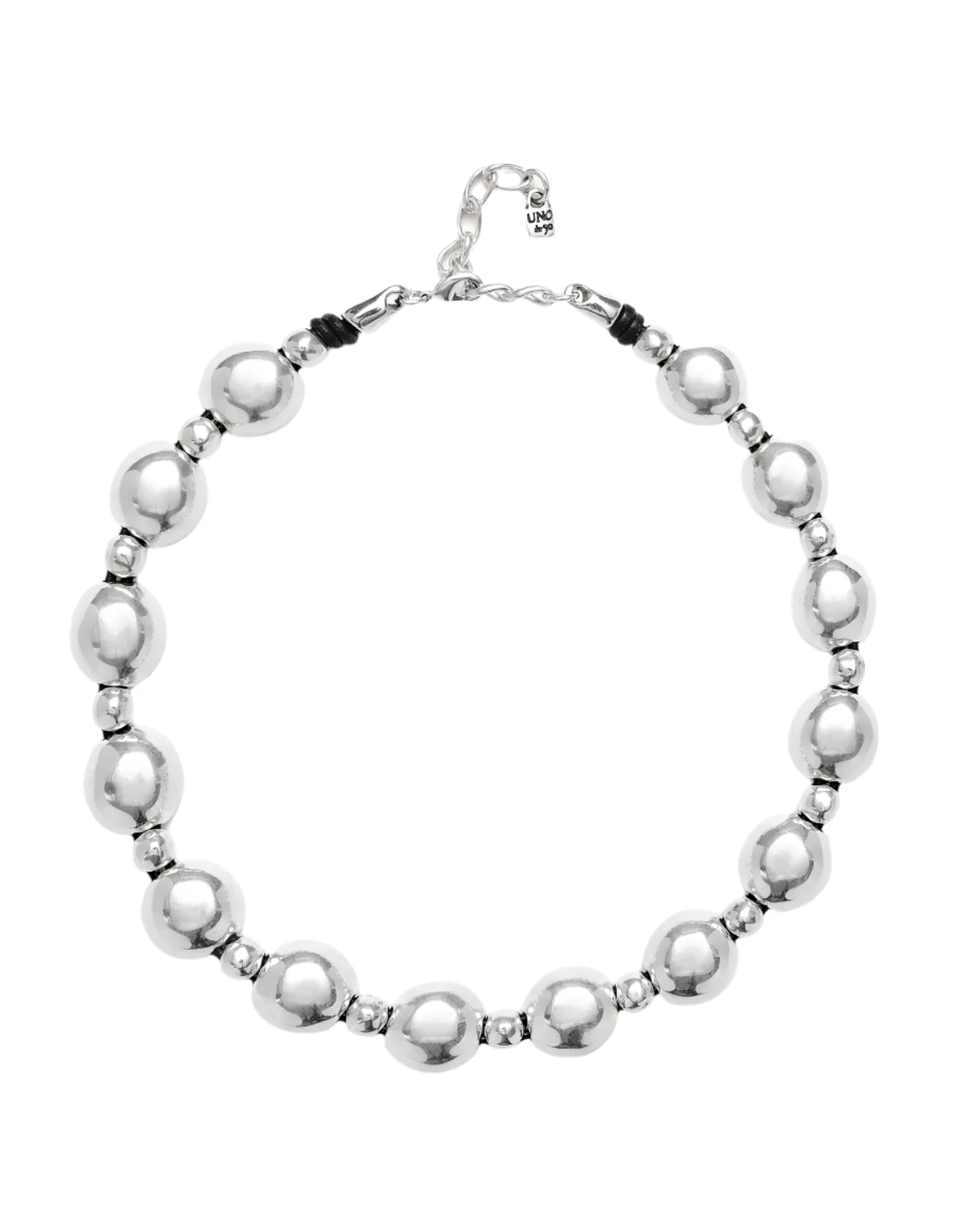 UNOde50 Ser Intrépida Silver-Plated Ball Combination Pendant Necklace - Large