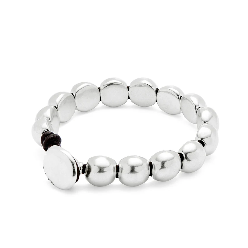 UNOde50 Ser Intrepida Silver-Plated Small Beads Bracelet - Large - Image 2