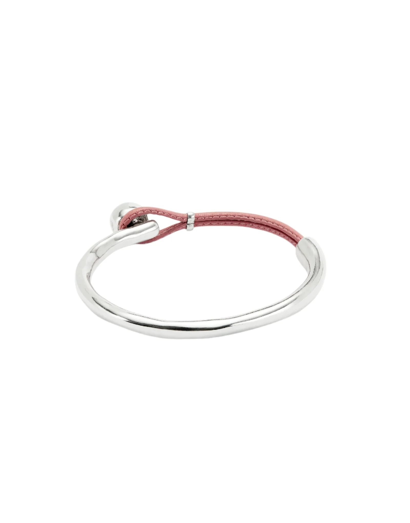 UNOde50 Ser Intrépida Silver-Plated Pink Leather Bracelet - Medium - Image 2