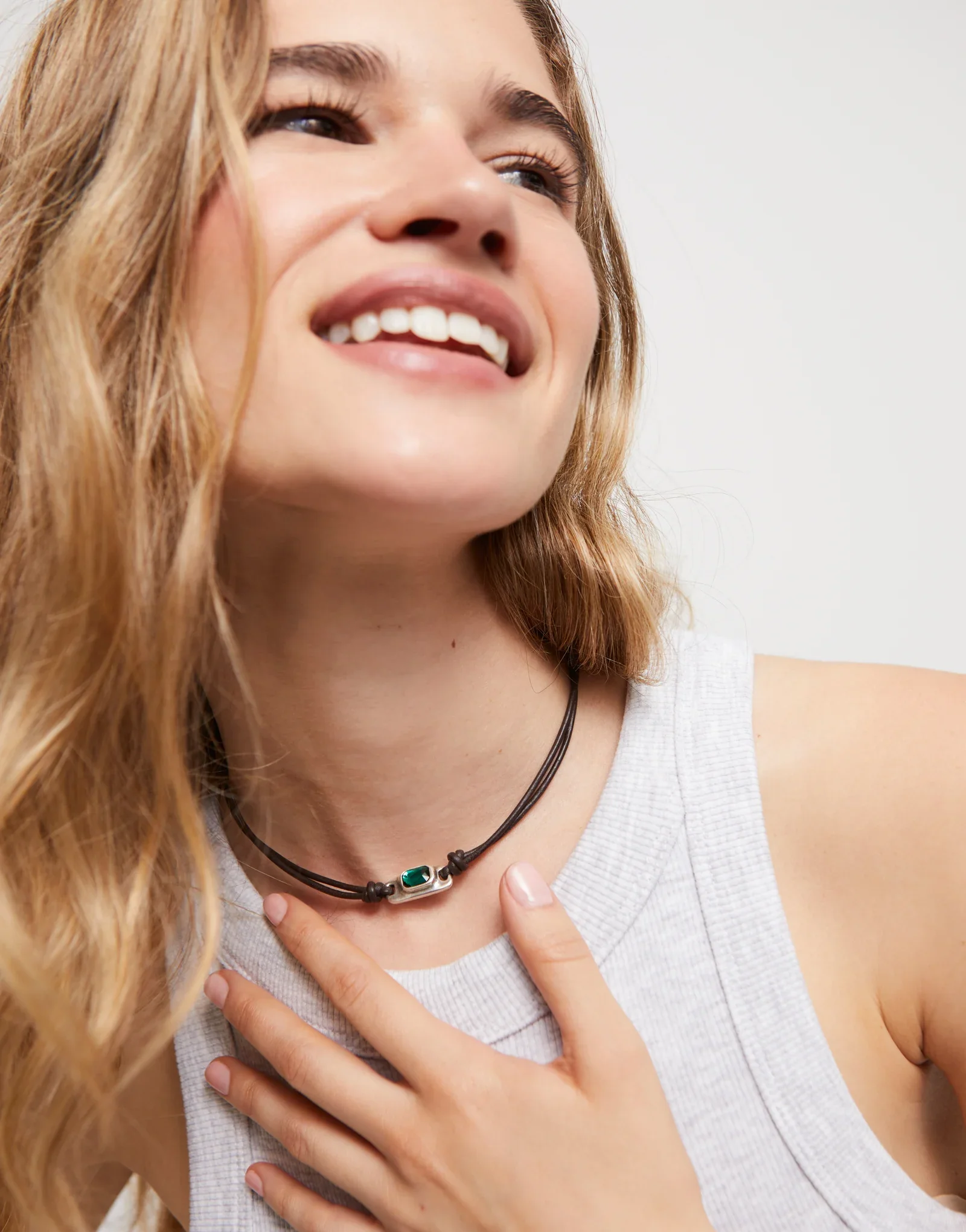 UNOde50 Ser Magnetica Colgantes Silver-Plated Leather Necklace - Image 3
