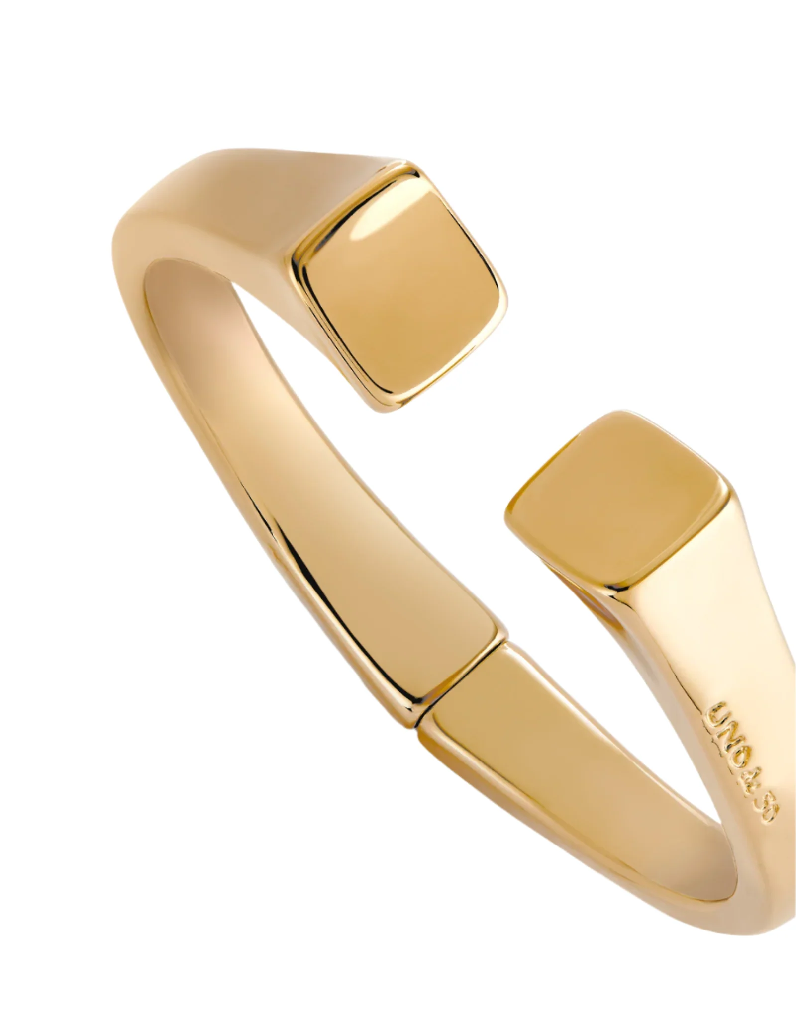 UNOde50 Ser Sin Complejos 18k Gold-Plated Bangle Bracelet - Extra Large - Image 2