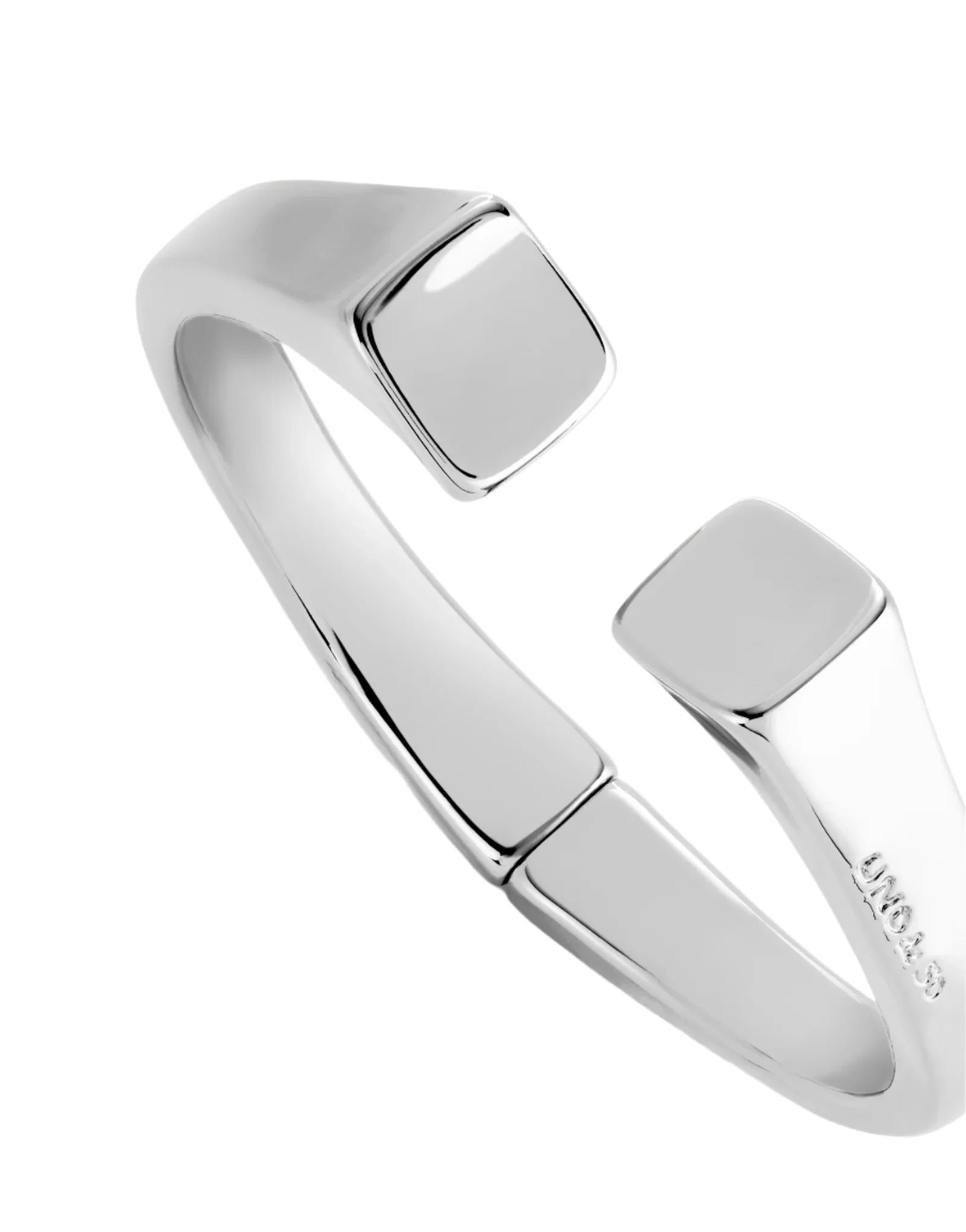 UNOde50 Ser Sin Complejos Silver-Plated Bangle Bracelet - Extra Large - Image 2