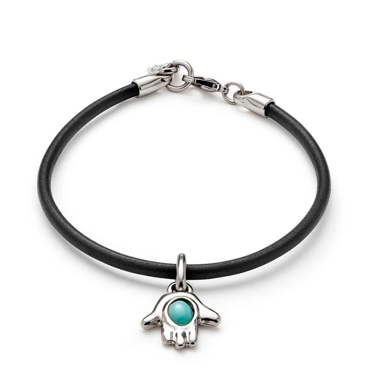 UNOde50 Ser Único Silver-Plated Leather Bracelet - Medium