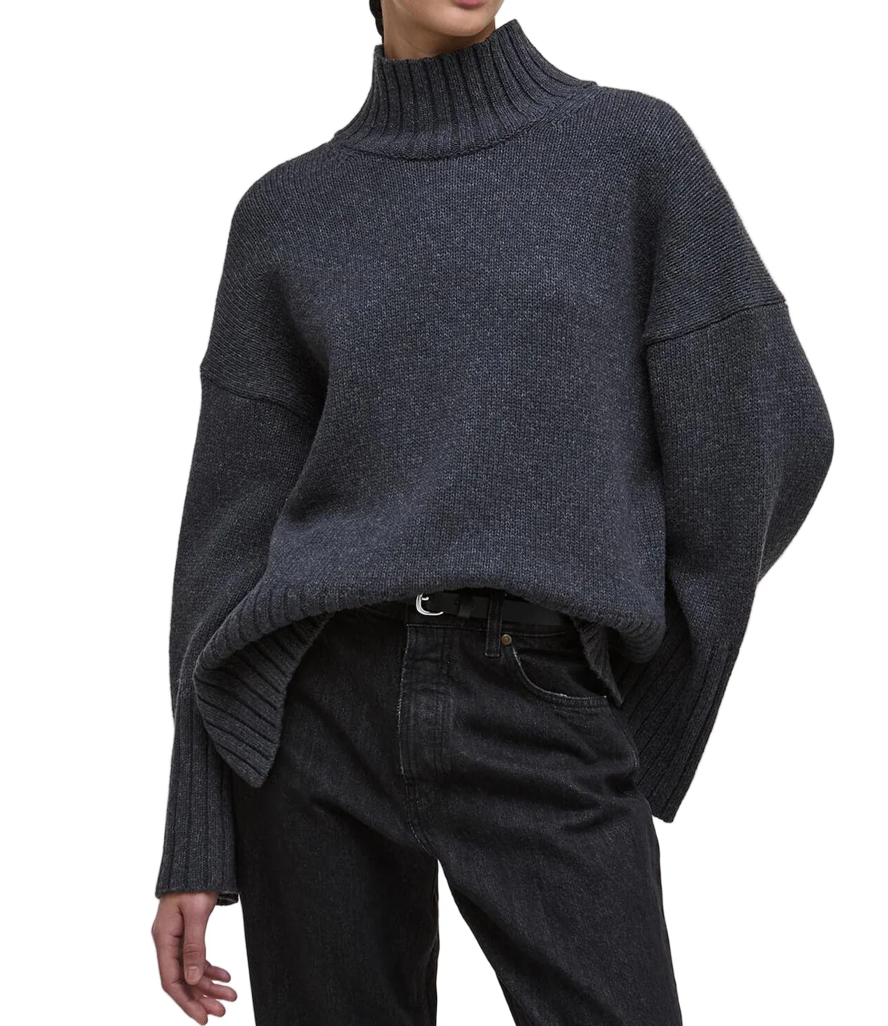 Barbour Womens Serena High-Neck Jumper Sweater - Image 2
